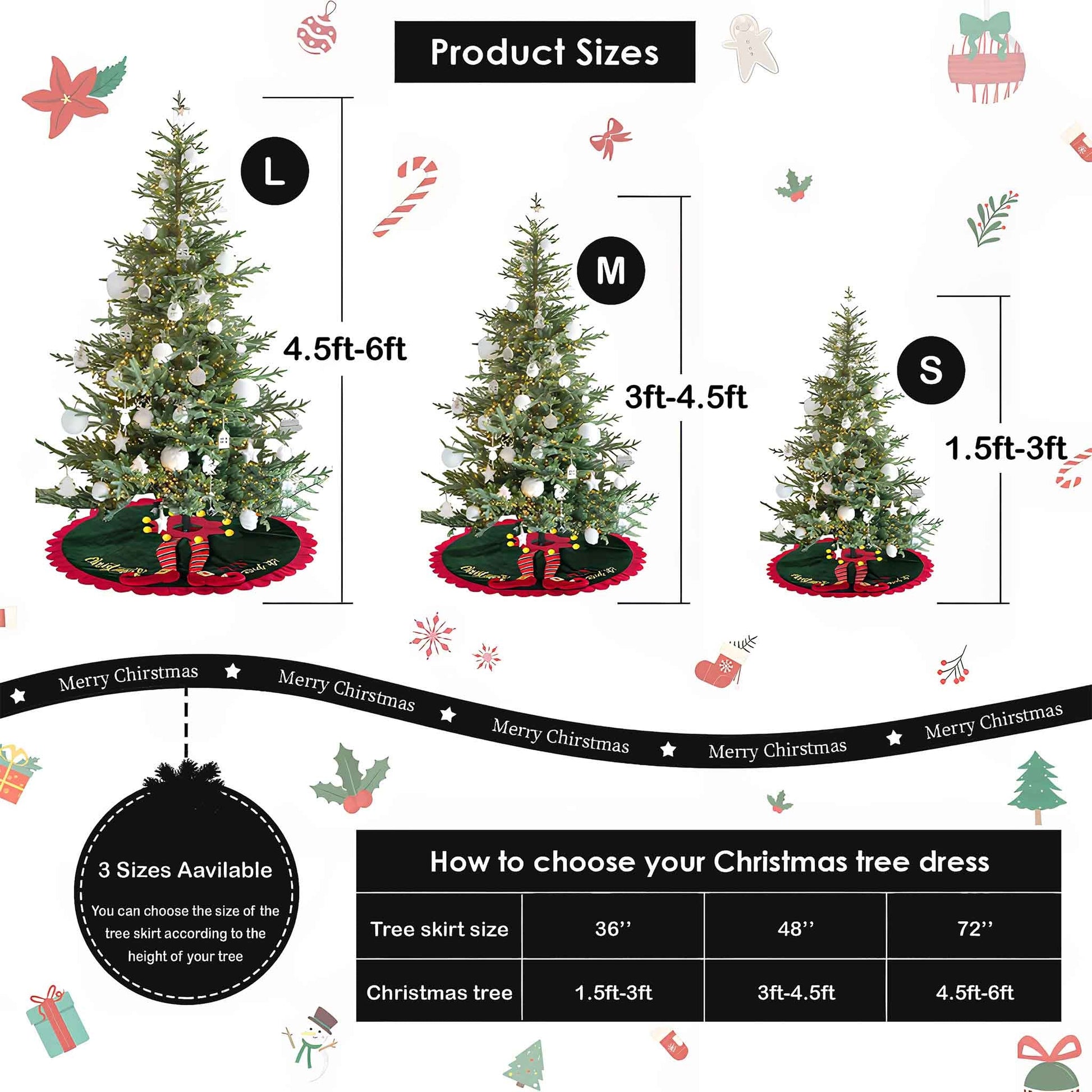 Quilted Tree Skirt Holiday Decor Durable Festive Charm 1