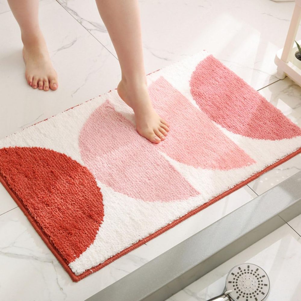 Rainbow Sunset | Non-Slip Bath Mat with Plush Microfiber for Safety and Comfort 0