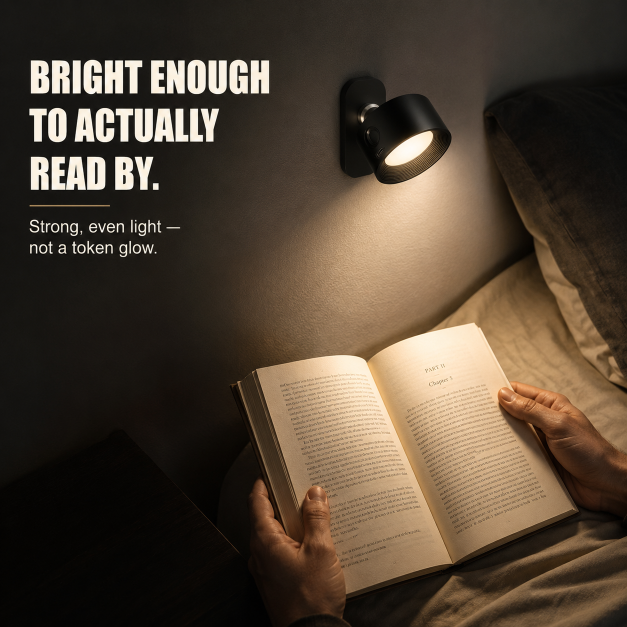 Reading Lamp 360° Adjustable Brightness Magnetic Cordless Design 3