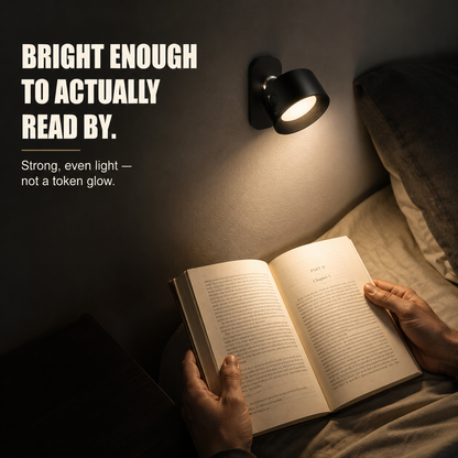 Reading Lamp 360° Adjustable Brightness Magnetic Cordless Design 3