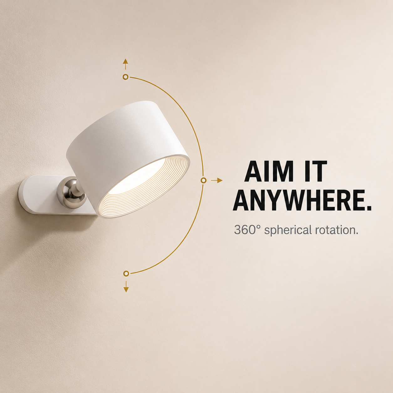 Reading Lamp 360° Adjustable Brightness Magnetic Cordless Design 6