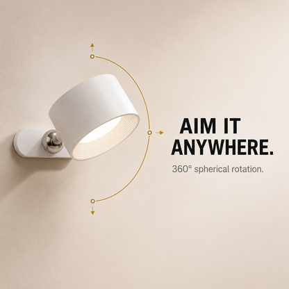 Reading Lamp 360° Adjustable Brightness Magnetic Cordless Design 6