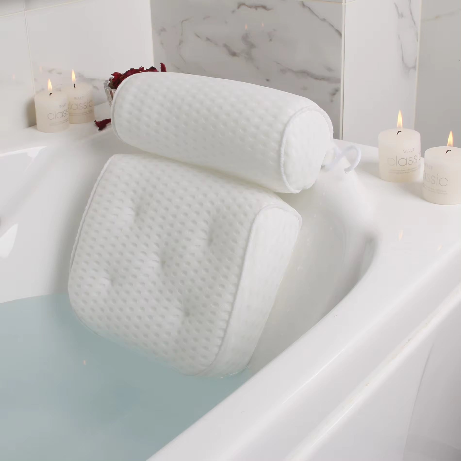 Relaxation Haven | Bath Pillow for Tub with Ergonomic Support | Comfortable Cushion for Pain Relief 1