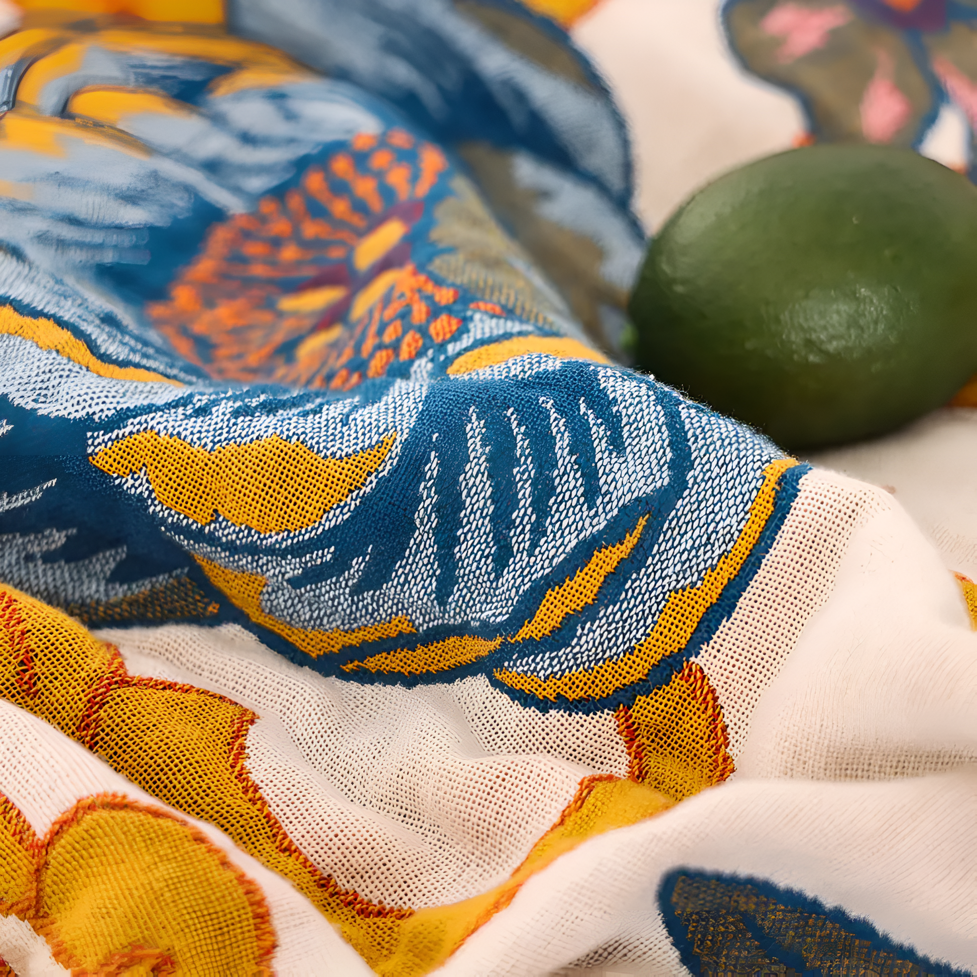 Reversible Floral Blanket | Ultra-Soft Cotton | Versatile All-Season Use 4