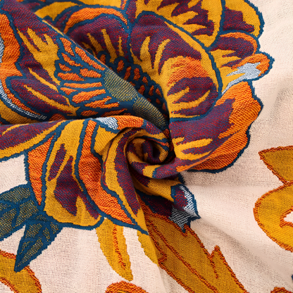 Reversible Floral Blanket | Ultra-Soft Cotton | Versatile All-Season Use 5