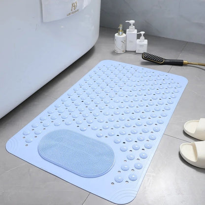 SafeGrip | Non-Slip Shower Mat with Built-In Foot Scrubber | Enhanced Safety for All 4