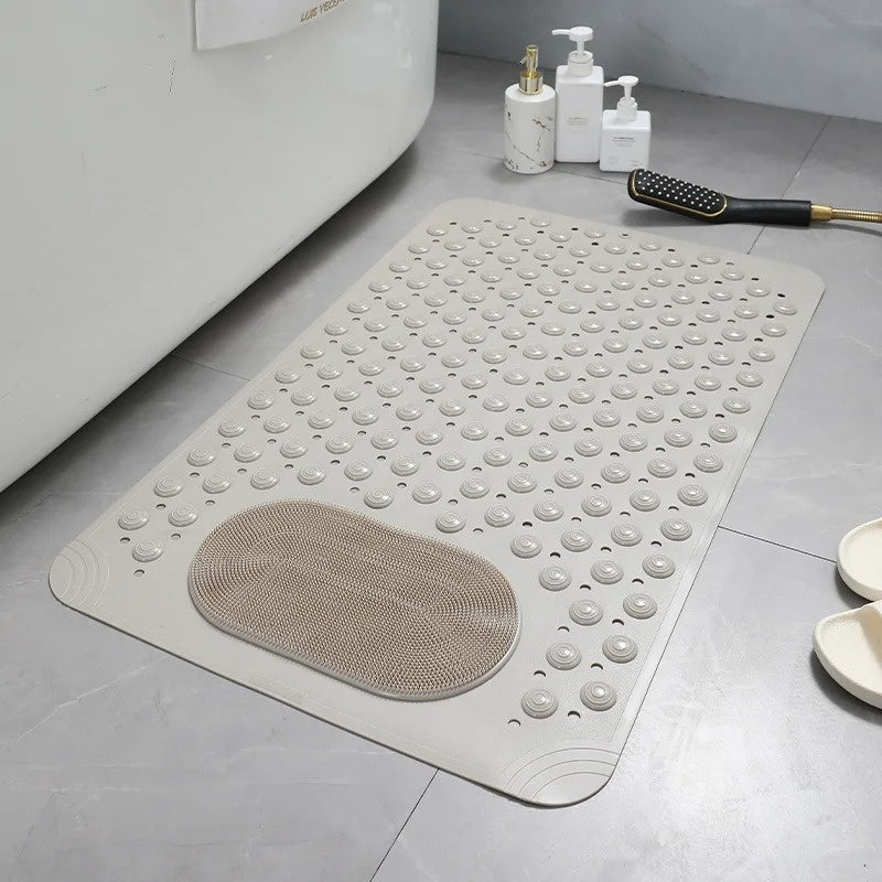 SafeGrip | Non-Slip Shower Mat with Built-In Foot Scrubber | Enhanced Safety for All 6
