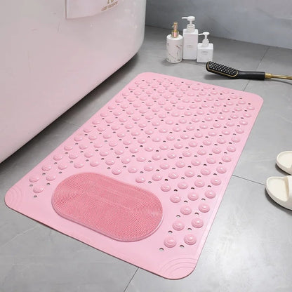 SafeGrip | Non-Slip Shower Mat with Built-In Foot Scrubber | Enhanced Safety for All 7