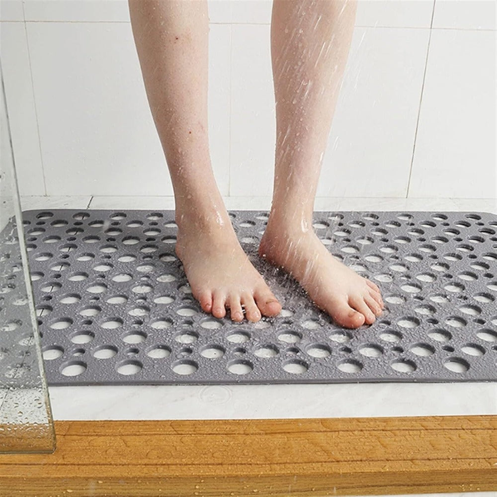 Secure Collection | Non-Slip Shower Mat with Antibacterial Surface | Safe and Hygienic Bath Experience 1