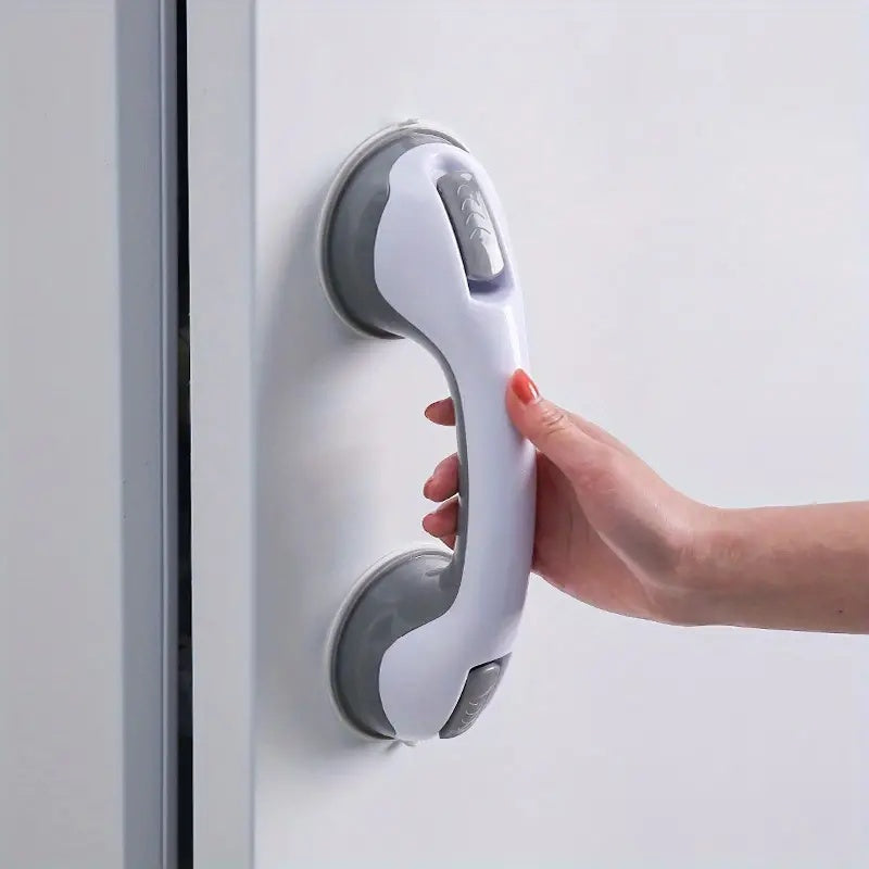 Non-slip bathroom grab bar rubber suction cup mount
