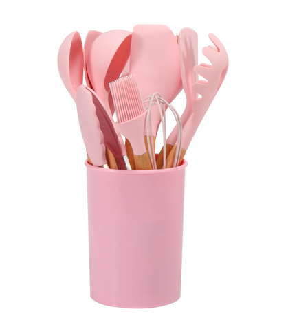 Silicone Cooking Utensils Set 12-Piece Heat Resistant Eco-Friendly 6