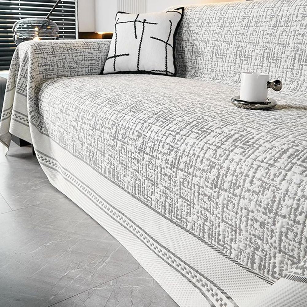 Sofa Cover Chenille Lightweight Breathable Design for Indoor Outdoor Use 0