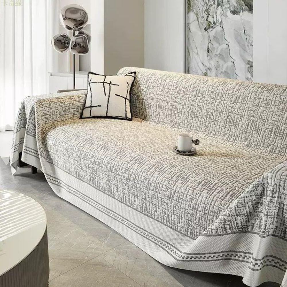 Sofa Cover Chenille Lightweight Breathable Design for Indoor Outdoor Use 7