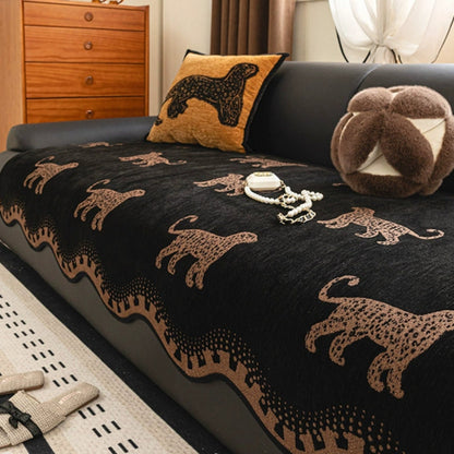 Sofa Cover Microfiber Blend Non-Slip Wavy Pattern for Comfort 3