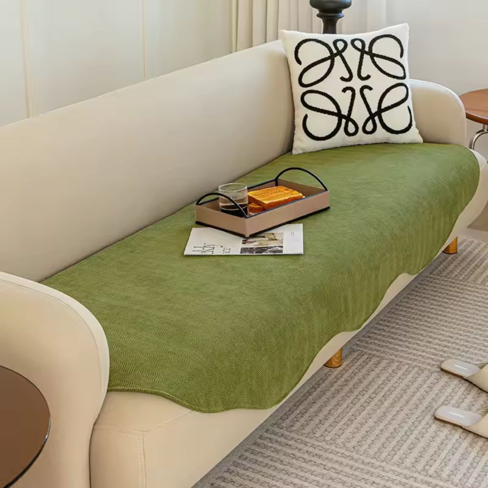Sofa Cover Plush Microfiber Non-Slip All-Season Comfort 1