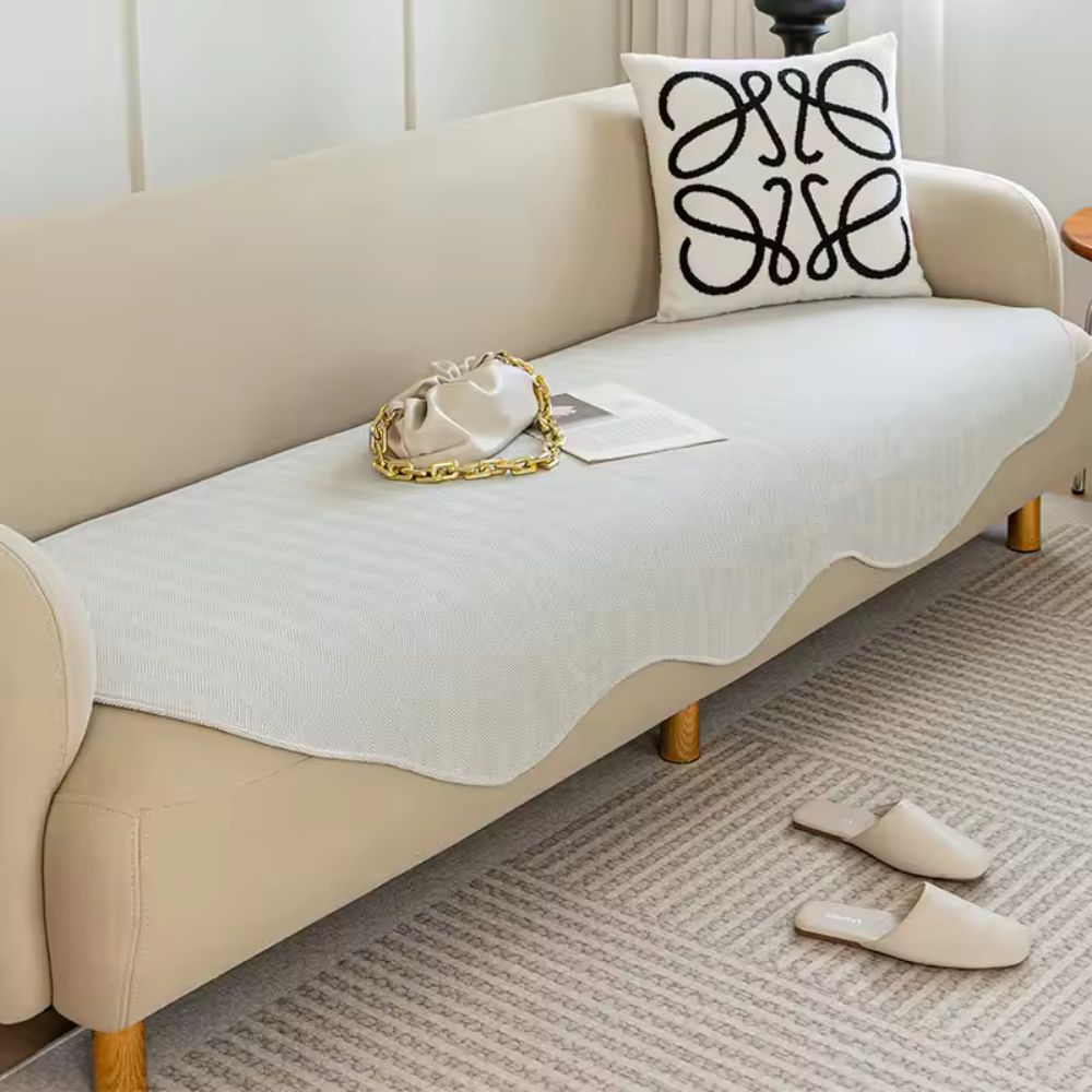 Sofa Cover Plush Microfiber Non-Slip All-Season Comfort 3