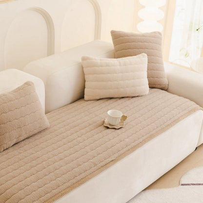 Sofa Cover Thick Soft Microfiber Pet-Friendly Non-Slip Protection 3