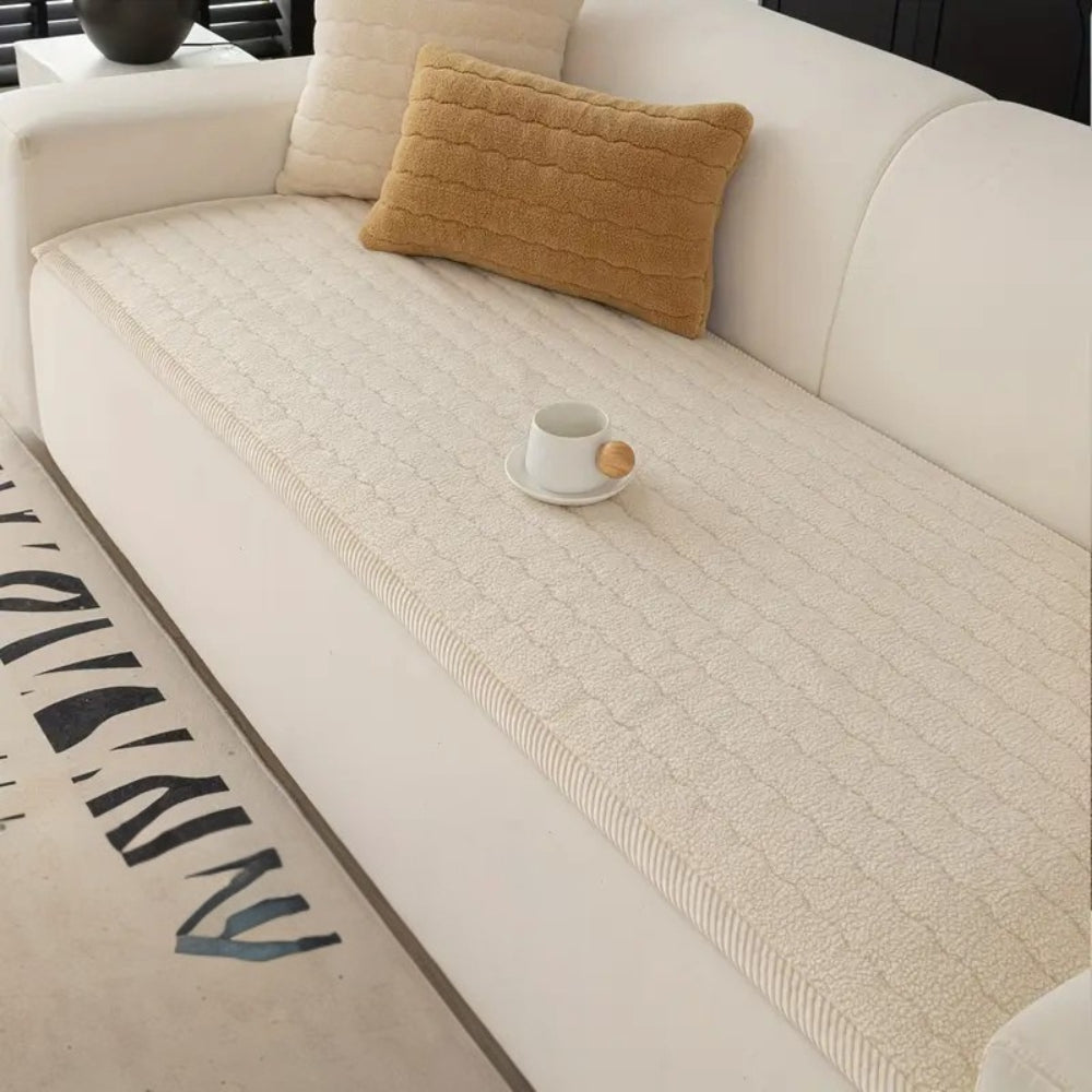 Sofa Cover Thick Soft Microfiber Pet-Friendly Non-Slip Protection 6