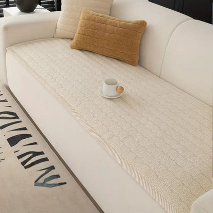 Sofa Cover Thick Soft Microfiber Pet-Friendly Non-Slip Protection 6