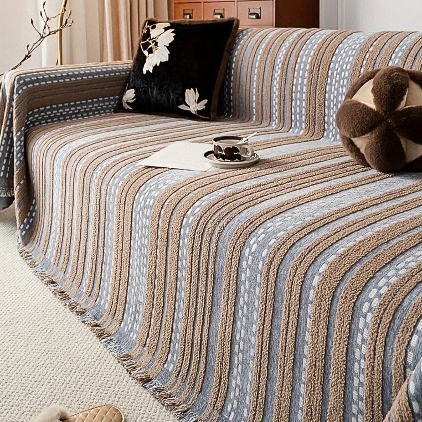 Sofa Cover Ultra-Soft Microfiber Pet-Friendly Cozy Protection 1