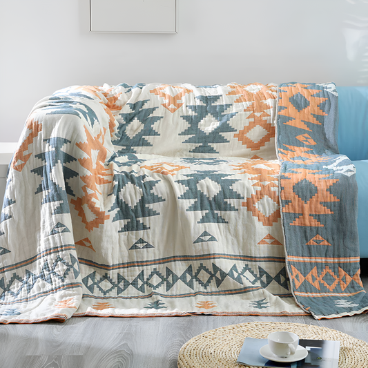 Sofa Cover | Reversible Cotton Design | Year-Round Comfort & Style 0