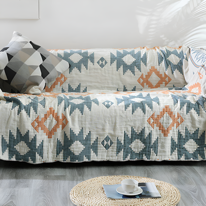 Sofa Cover | Reversible Cotton Design | Year-Round Comfort & Style 3