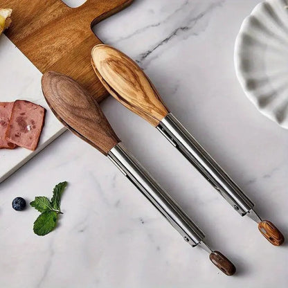 Stainless Steel Kitchen Tongs Ergonomic Grip for Cooking and Serving 0