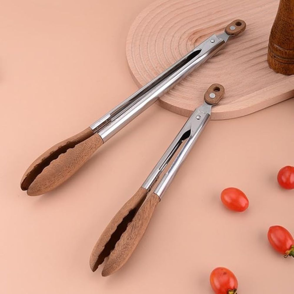 Stainless Steel Kitchen Tongs Ergonomic Grip for Cooking and Serving 5