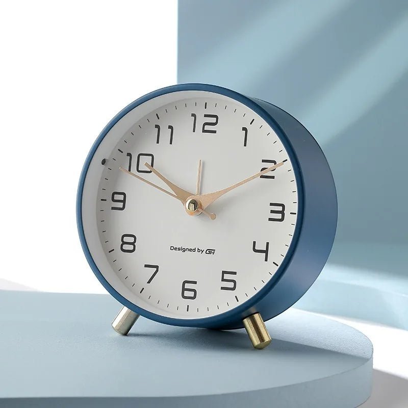 Table Clock Silent Operation Modern Scandinavian Design Home Decor 0