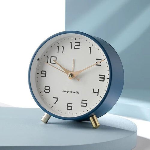 Table Clock Silent Operation Modern Scandinavian Design Home Decor 0