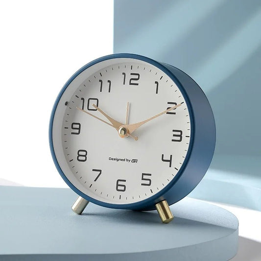 Table Clock Silent Operation Modern Scandinavian Design Home Decor 0