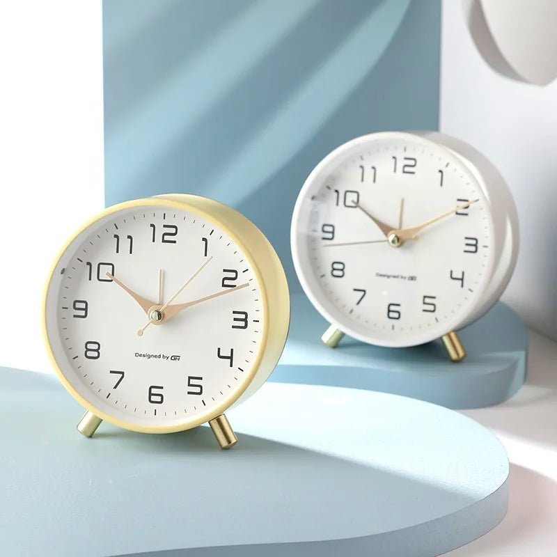 Table Clock Silent Operation Modern Scandinavian Design Home Decor 1