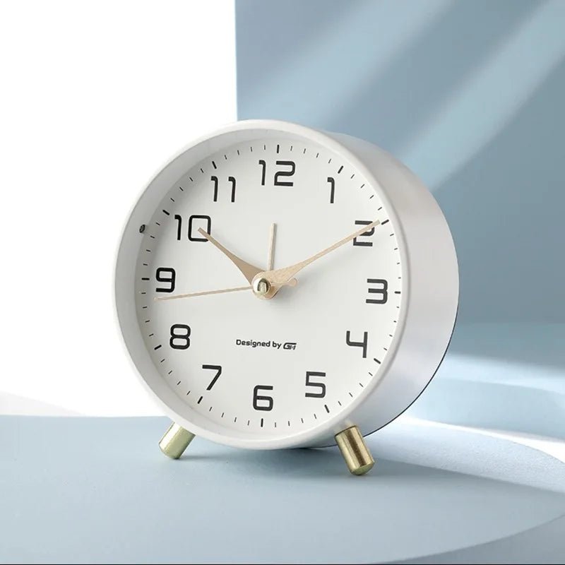 Table Clock Silent Operation Modern Scandinavian Design Home Decor 2