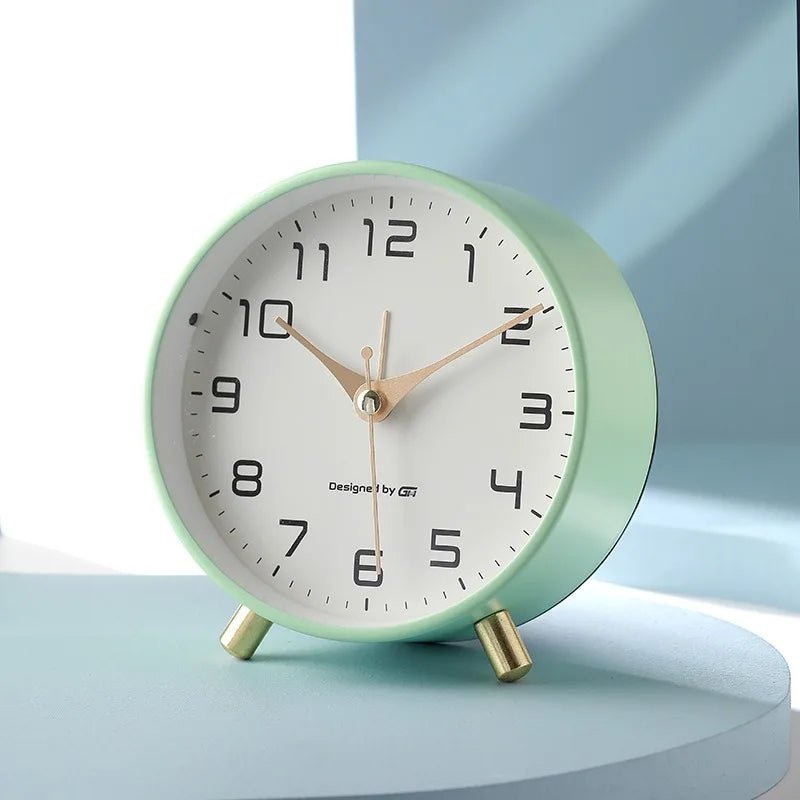 Table Clock Silent Operation Modern Scandinavian Design Home Decor 3