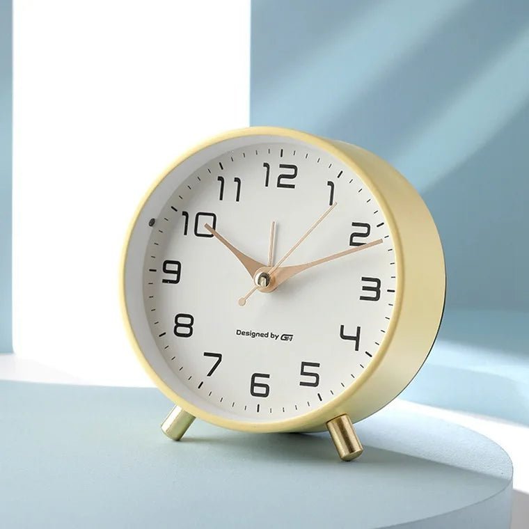 Table Clock Silent Operation Modern Scandinavian Design Home Decor 4