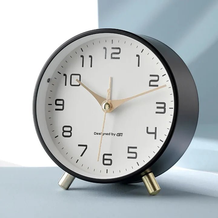 Table Clock Silent Operation Modern Scandinavian Design Home Decor 6