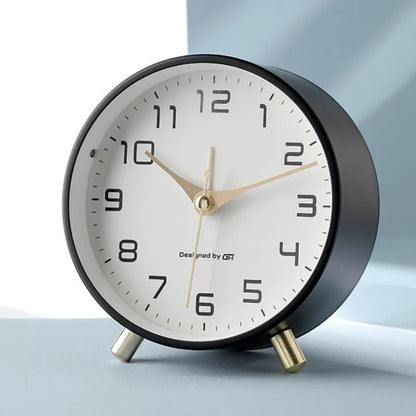 Table Clock Silent Operation Modern Scandinavian Design Home Decor 6