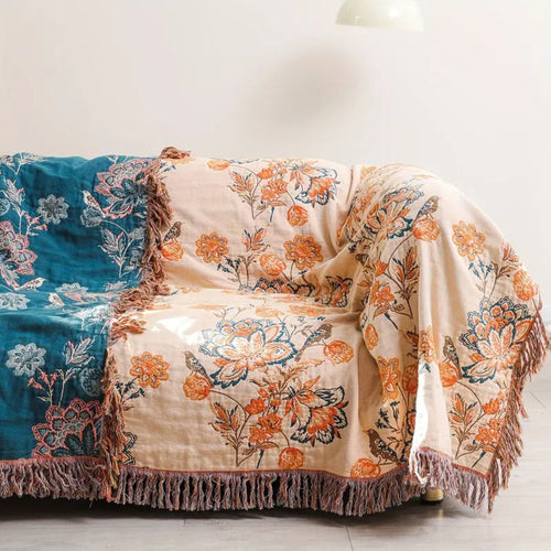 Throw Blanket | 100% Cotton Boho Style | Versatile Home Decor 0