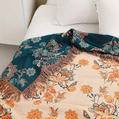 Throw Blanket | 100% Cotton Boho Style | Versatile Home Decor 4