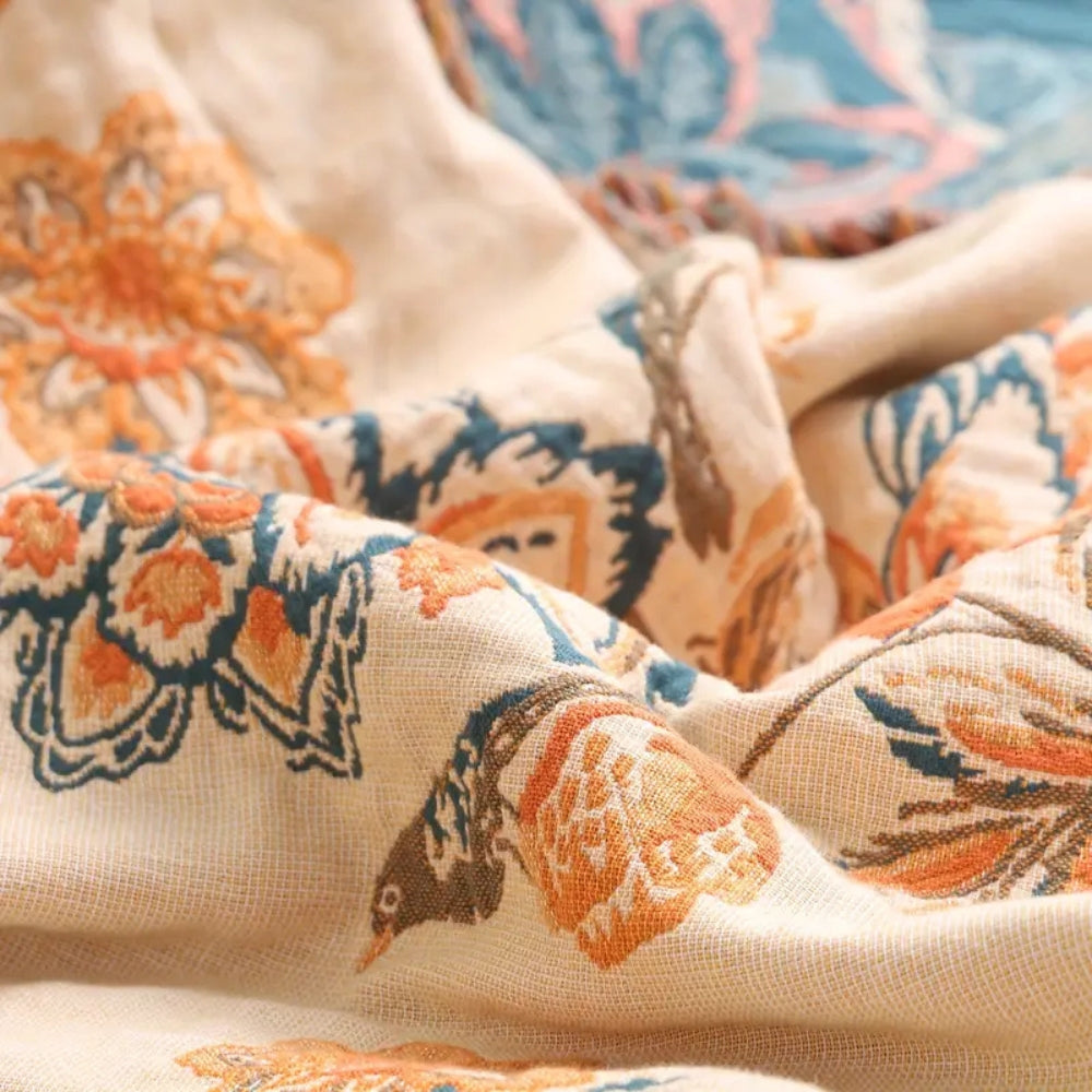 Throw Blanket | 100% Cotton Boho Style | Versatile Home Decor 5