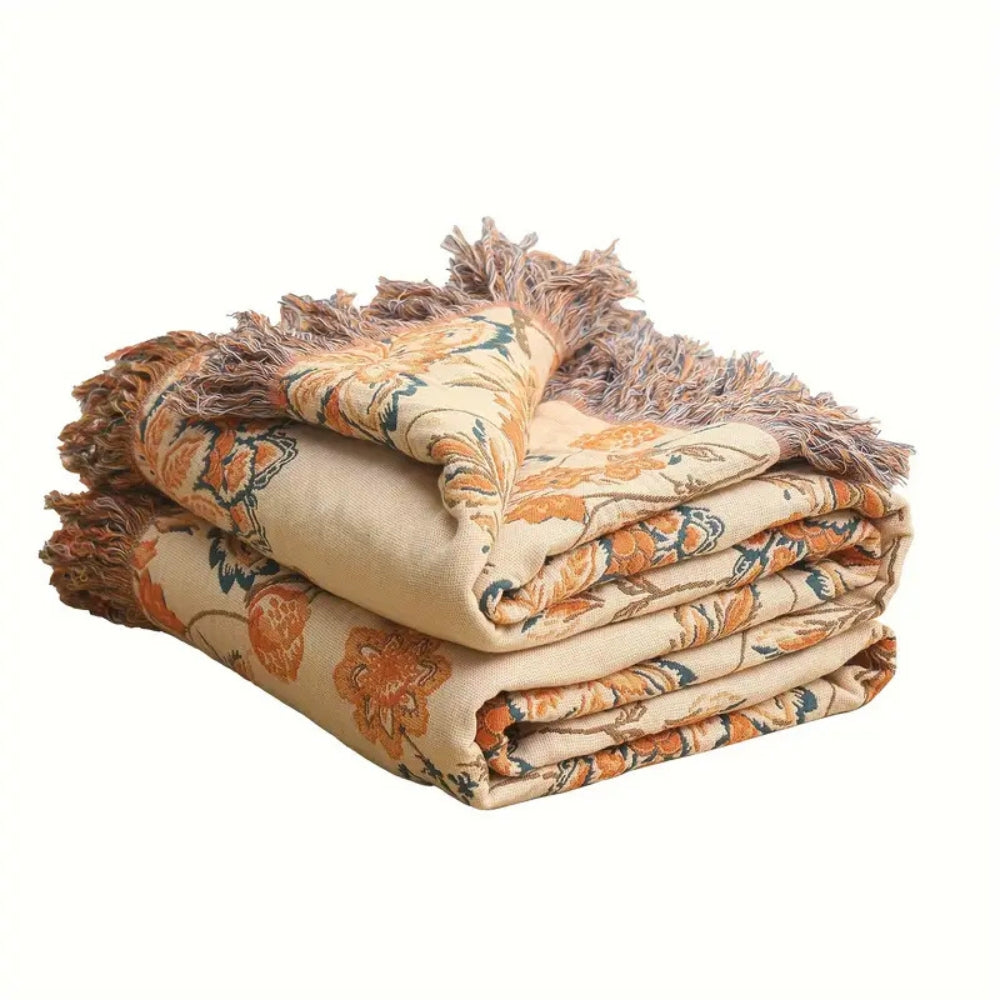Throw Blanket | 100% Cotton Boho Style | Versatile Home Decor 6
