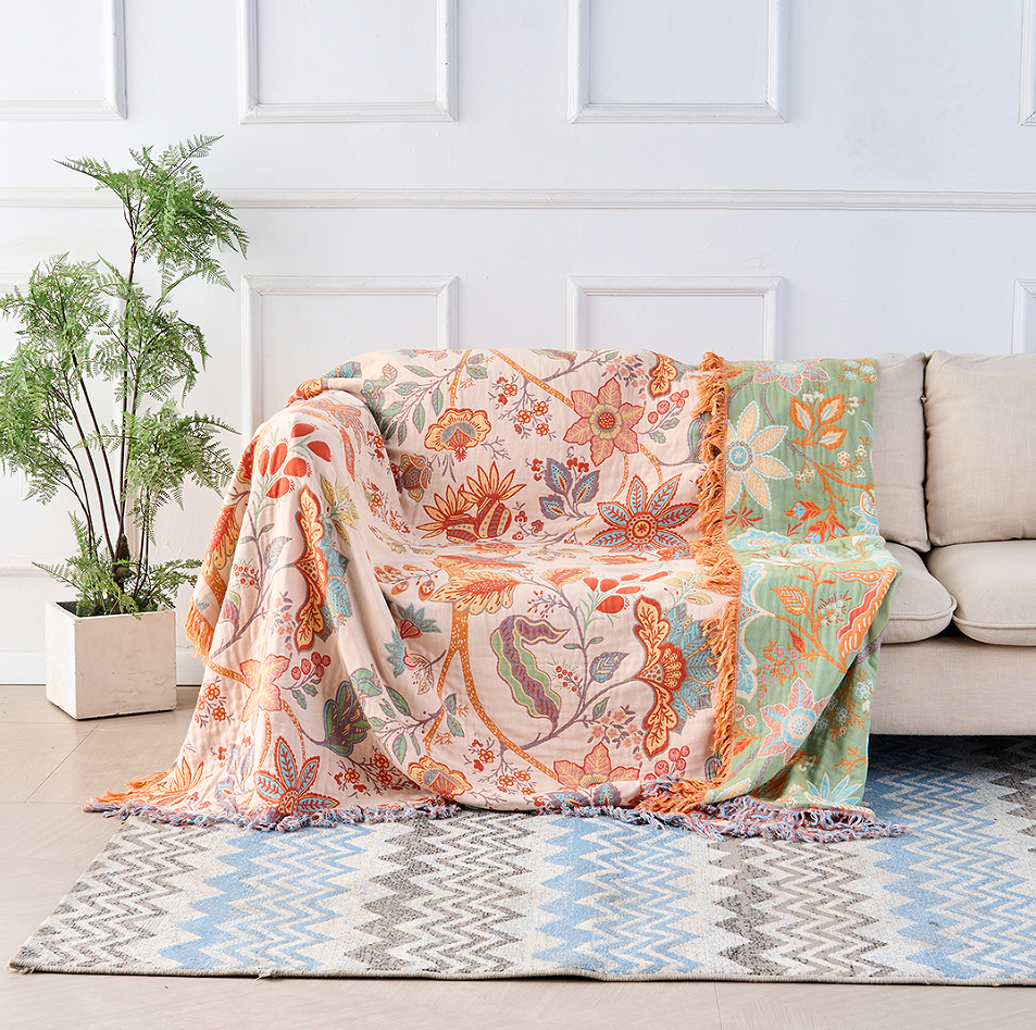 Throw Blanket | Boho Floral Design | Cozy Home Decor for Any Space 1