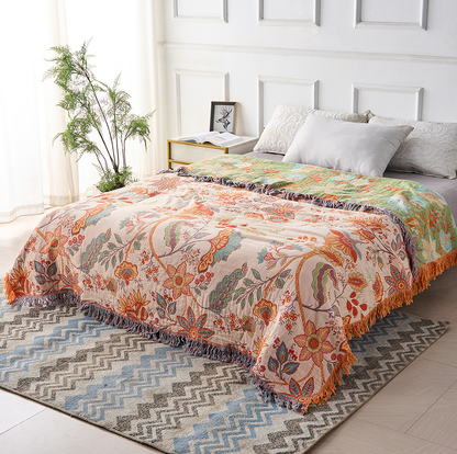 Throw Blanket | Boho Floral Design | Cozy Home Decor for Any Space 2