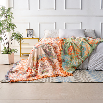 Throw Blanket | Boho Floral Design | Cozy Home Decor for Any Space 3