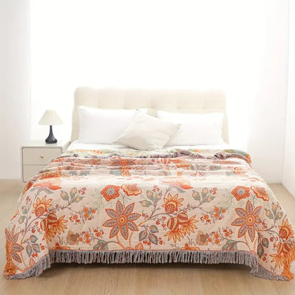 Throw Blanket | Boho Floral Design | Cozy Home Decor for Any Space 4