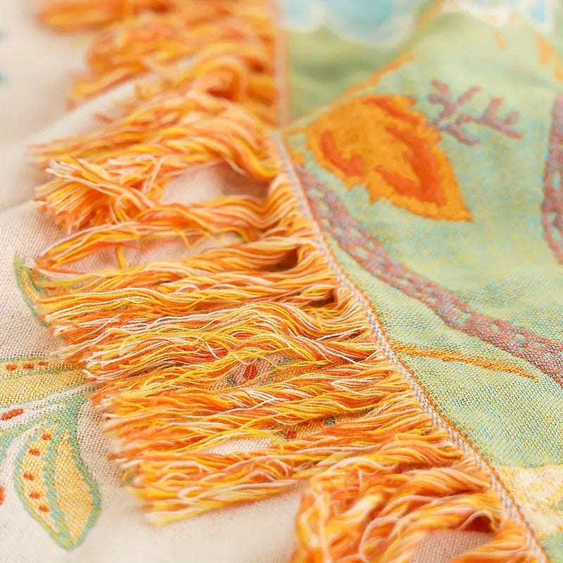 Throw Blanket | Boho Floral Design | Cozy Home Decor for Any Space 5