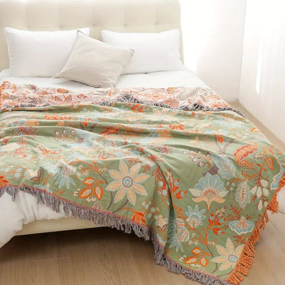 Throw Blanket | Boho Floral Design | Cozy Home Decor for Any Space 8