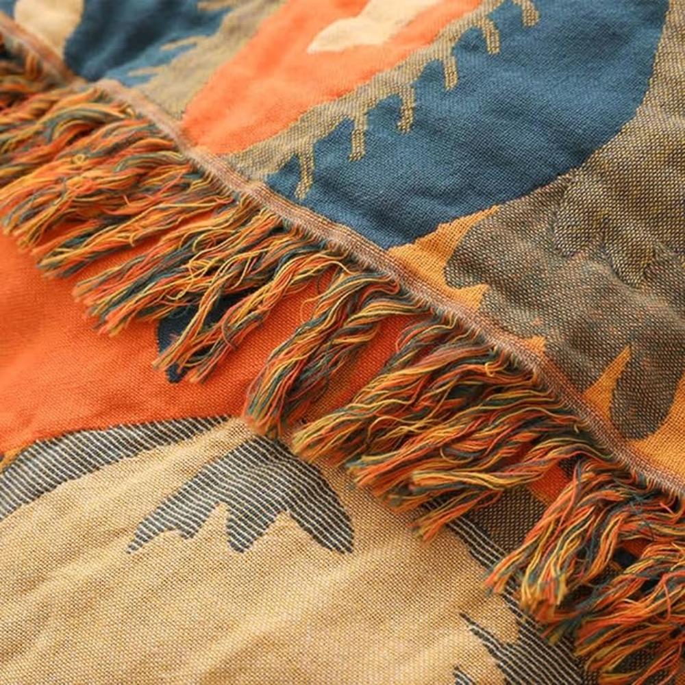 Throw Blanket | Boho Floral Design | Cozy Home Decor for Beds & Sofas 3