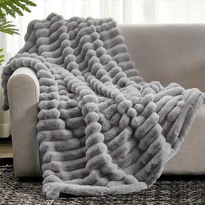 Throw Blanket | Textured Cloud-Like Softness | Year-Round Comfort 1