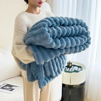 Throw Blanket | Textured Cloud-Like Softness | Year-Round Comfort 10